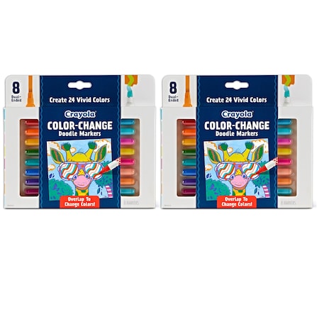 Crayola Doodle & Draw Color Change Doodle Marker, 16PK 58-8315